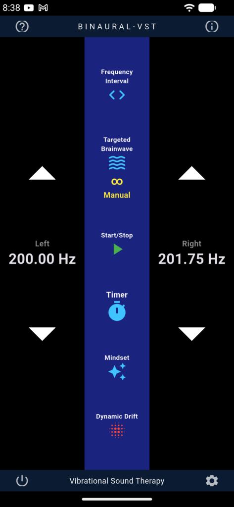 BinauraVST - Home Screen